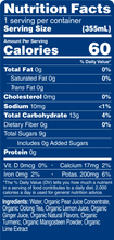 Load image into Gallery viewer, Organic Sparkling Tea Variety Pack Nutrition Ingredients