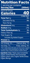 Load image into Gallery viewer, Sparkling Tea Variety Pack Nutrition
